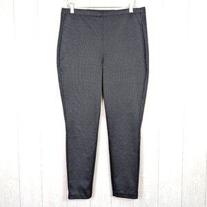 Croft and Barrow Leggings Size Medium Herringbone Mid Rise Ankle Length Gray NWT
